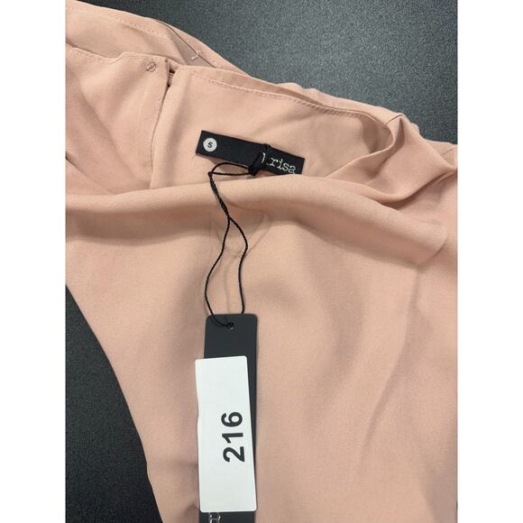 Krisa @ Revolve NWT Drawstring Waist Sleeveless in Blush Pink Size Small - Picture 3 of 3